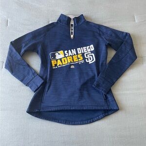 Women’s baseball padres zip up jacket